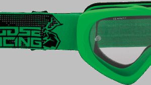 MOOSE OFFROAD Youth Qualifier Goggle - Agroid - Green - Clear Lens
