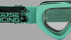 MOOSE OFFROAD Youth Qualifier Goggle - Agroid - Mint - Clear Lens