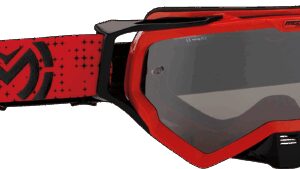 MOOSE OFFROAD XCR Goggle - Pro Stars - Red/Black - Smoke Lens