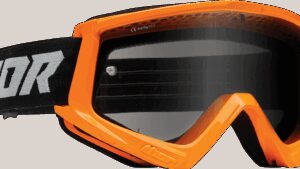 THOR Combat Sand Goggle - Racer - Flo Orange/Gray - Smoke Lens