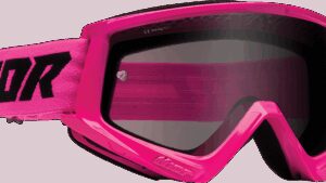 THOR Combat Sand Goggle - Racer - Flo Pink/Black - Smoke Lens
