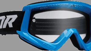 THOR Combat Goggle - Racer - Blue/Black - Clear Lens