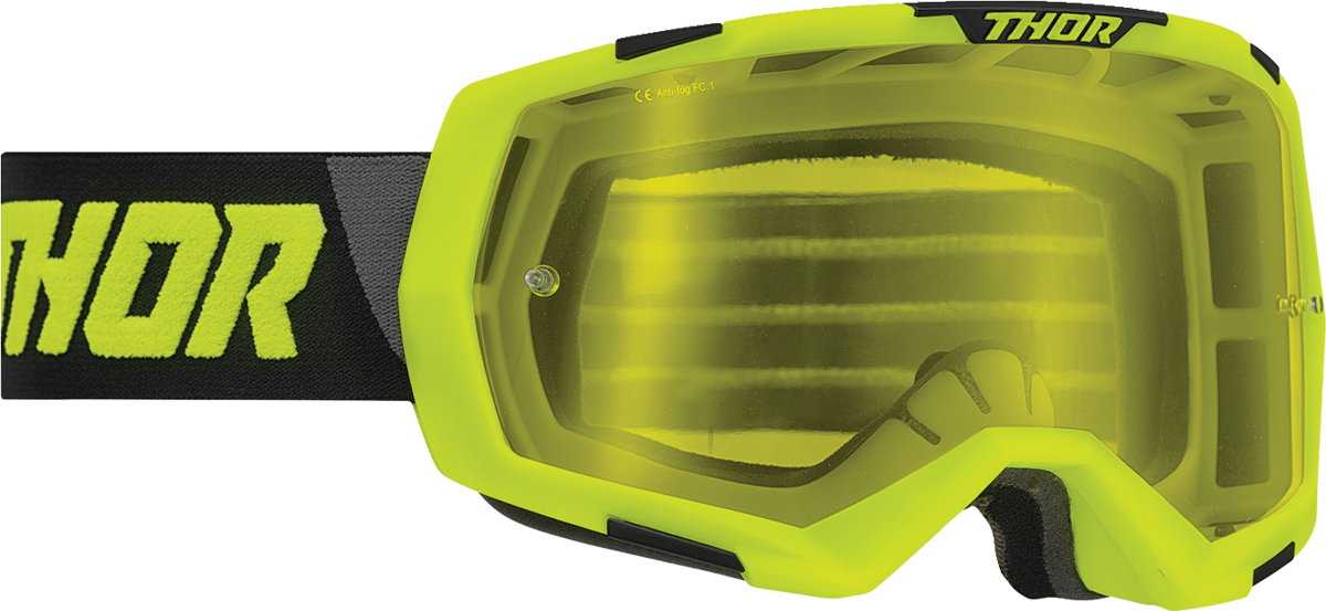 THOR Regiment Goggle - Acid/Black - Yellow Lens