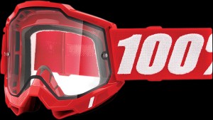 100% Accuri 2 Enduro Goggle - Dual Pane - Red - Clear Lens