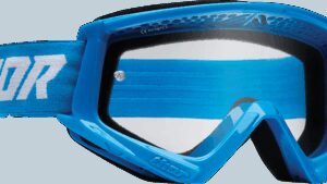 THOR Youth Combat Goggle - Racer - Blue/White