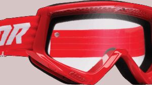THOR Youth Combat Goggle - Racer - Red/White
