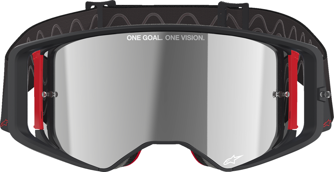 ALPINESTARS GOGGLES GOGGLE SUPERTECH CORP BLK/RED MIRROR-SILVER - Image 2