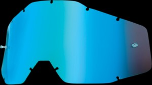 100% Accuri/Strata/Racecraft Lens - Blue Mirror