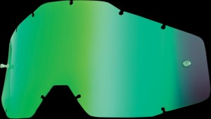 100% Accuri/Strata/Racecraft Lens - Green Mirror