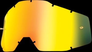 100% Accuri/Strata/Racecraft Lens - Gold Mirror