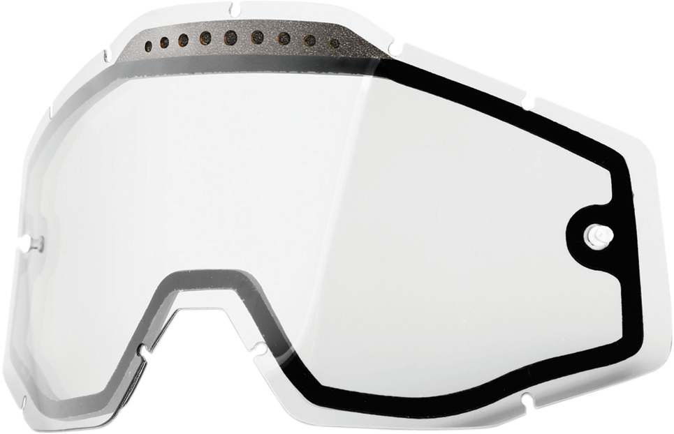 100% Accuri/Racecraft/Strata Lens - Vented - Dual Pane - Clear