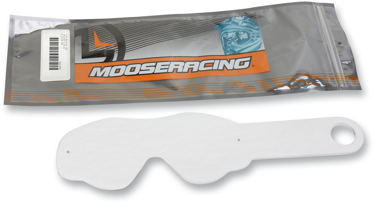 MOOSE OFFROAD Youth Qualifier Tear-Offs - Clear - 10 Pack