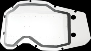 100% Accuri 2/Racecraft 2/Strata 2 Forecast Lens - Dual Pane - with Bumps - Clear