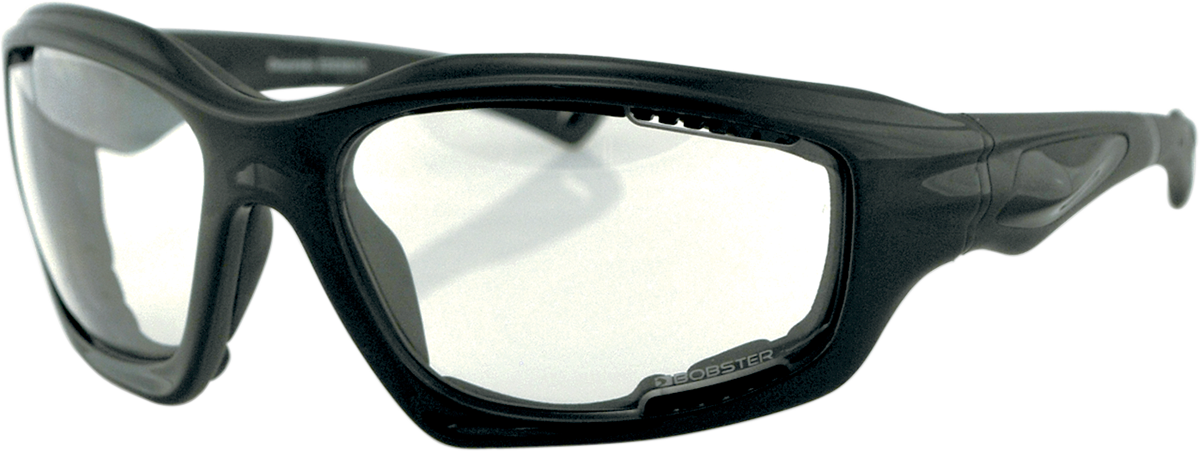 BOBSTER Desperado Sunglasses - Gloss Black - Clear Lens
