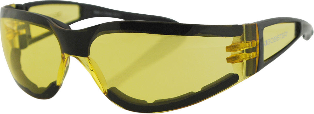 BOBSTER Shield II Sunglasses - Gloss Black - Yellow Lens