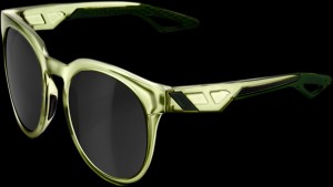 100% Campo Sunglasses - Matte Translucent Olive Slate - Black Mirror Lens