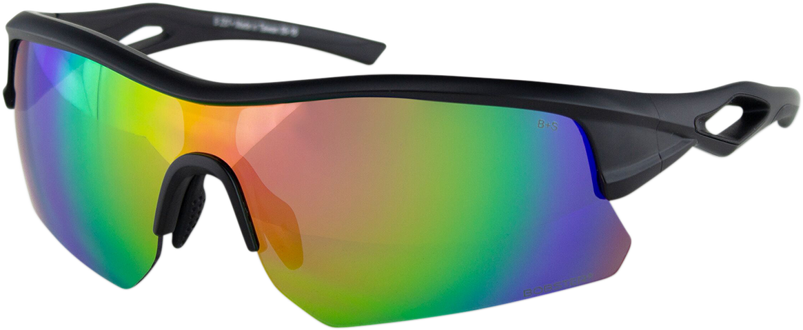 BOBSTER Dash Sunglasses - Matte Black - Smoke Pink Revo Mirror