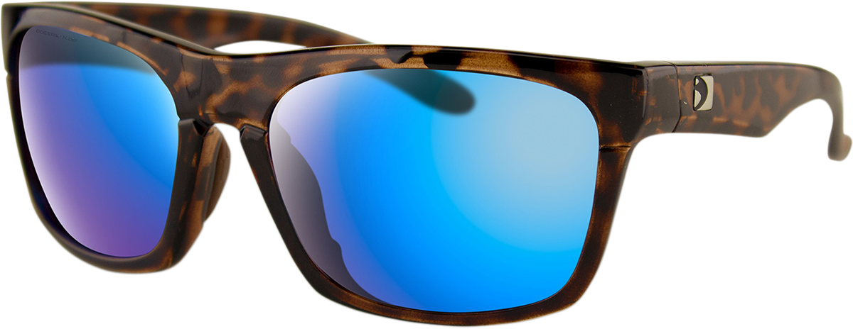 BOBSTER Route Sunglasses - Brown - Purple HD Light Blue Revo Mirror Lens