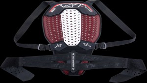 ALPINESTARS BACK PROTECT NUCLEON PLSMA BK/WT/RD M