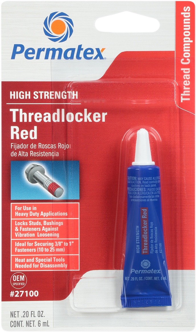 PERMATEX 271 Threadlocker - Red - 0.2 US fl oz.