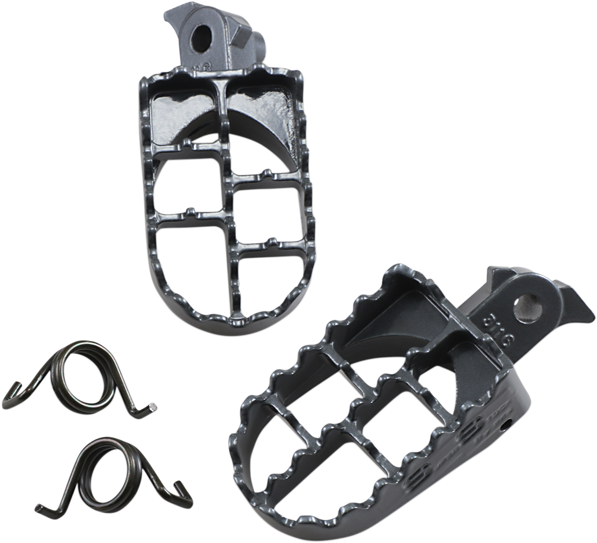 LA CHOPPERS County Line Billet Foot Pegs - Front - Black - Image 2