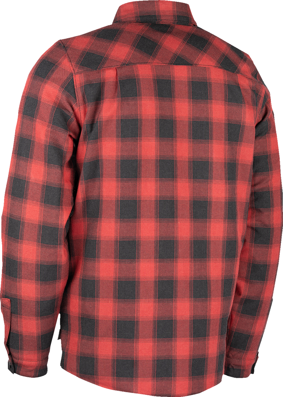 ICON JACKET FALLBLOCK FLANNEL RED MD - Image 2