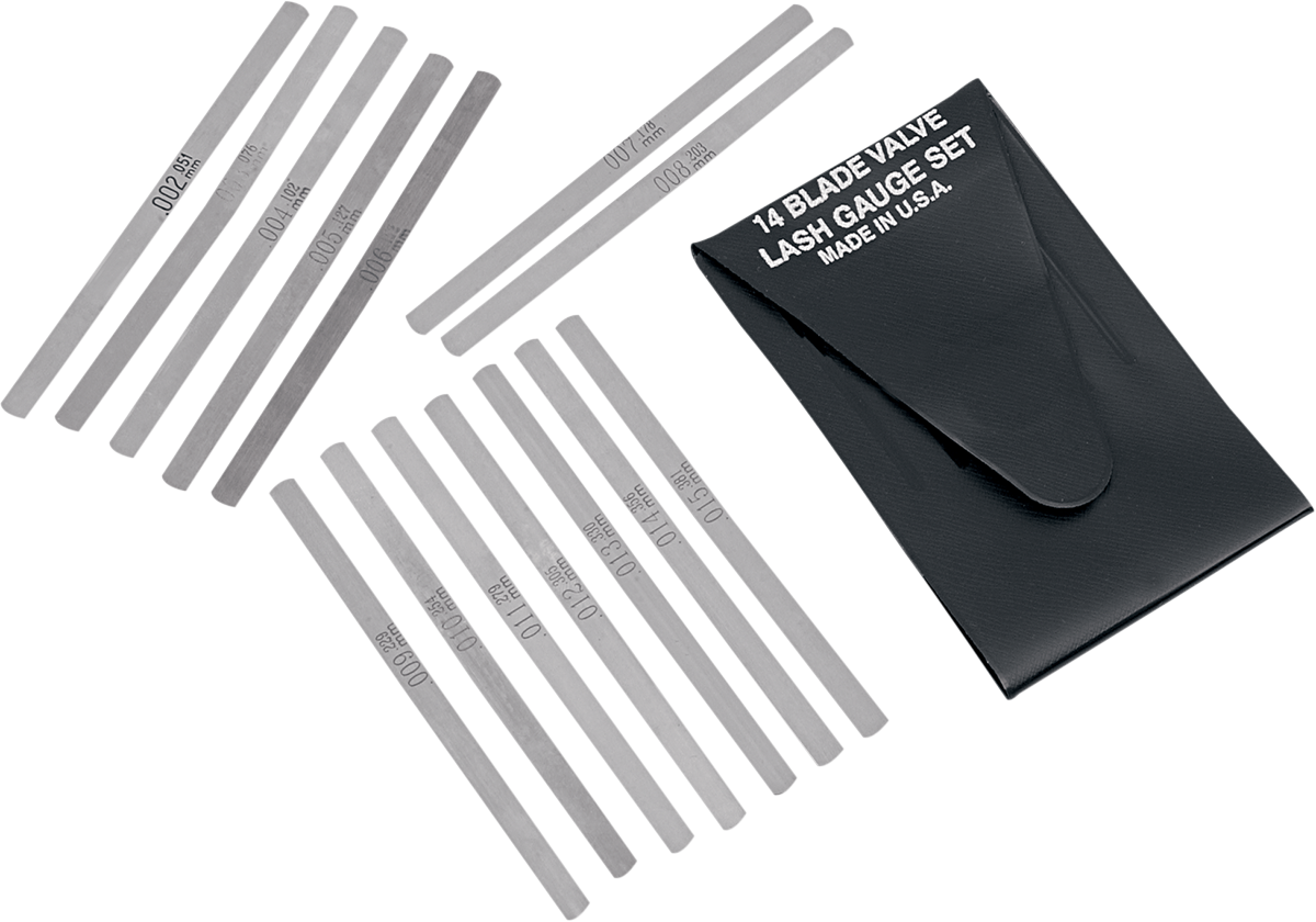 LANG TOOLS 14-Blade Valve Gauge Set