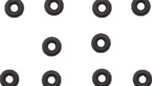 MOTION PRO Inlet O-Ring - Replacement - For Fuel Injector Cleaner Tool - 10 Pack