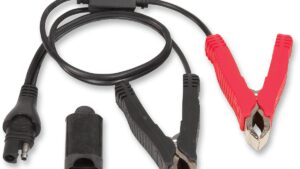 TECMATE Charger Cord - SAE to Fused Battery Clips