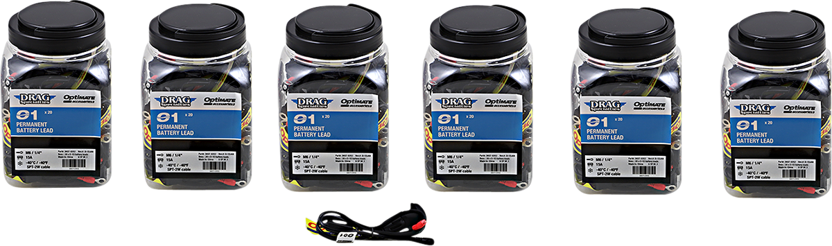 TECMATE Permanent Battery Lead O-01 - Six Jars of 20