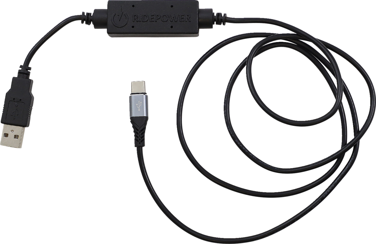 RIDEPOWER USB to USB-C Cable - Charger - Single-End - 4'
