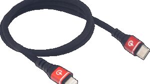 RIDEPOWER Male USB-C to Male Lightning Cable - Phone - Charger - 24" - Black