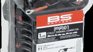 BS BATTERY Eyelet Connector - Battery - Wire Terminal - Black/Red - 20 Pack