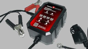 YUASA Battery Charger/Maintainer - Automatic - 900 mA