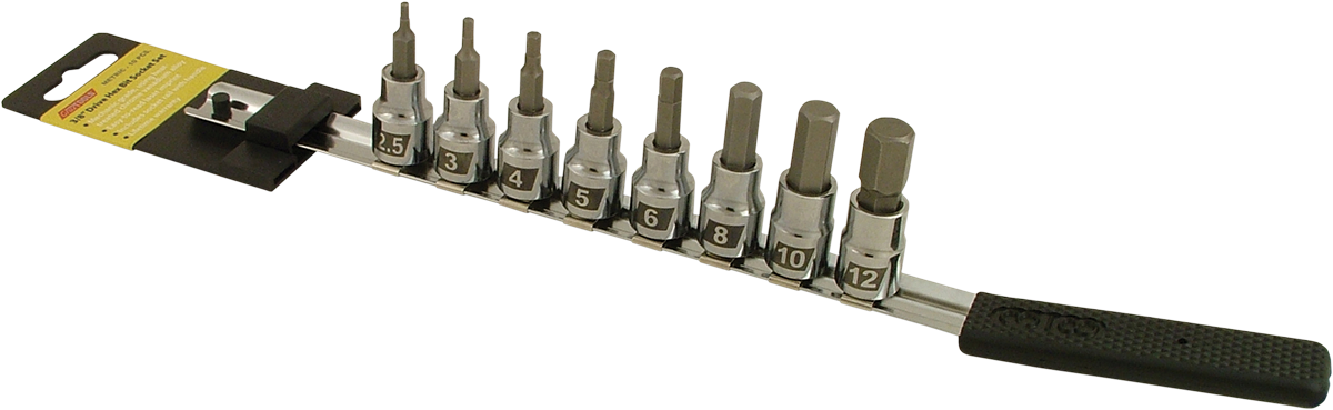 CRUZTOOLS Socket Bit Set - Hex - Metric