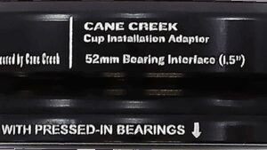 CANE CREEK CYCLING COMPONENTS Cup Installation Tool - 52 mm