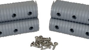 CALIBER Bunk Wrap Endcap - 2"x6" - Gray - 4 Pack