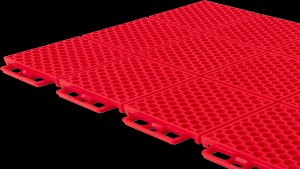 CALIBER FLOORING PROTECH  - SMOOTH - 24 PC. - RED