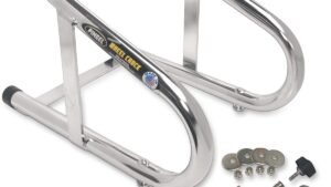 PINGEL Wheel Chock - Removable - Chrome - 6-1/2"