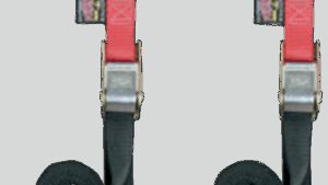 POWERTYE MFG. Soft-Tye Tie-Downs - 1" x 5-1/2' - Red