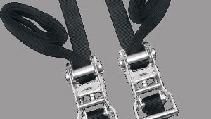 POWERTYE MFG. Ratchet Tie-Downs - 1" x 6' - Black