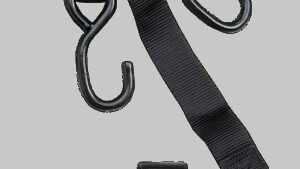 PARTS UNLIMITED Cam Buckle Tie-Down - 1" x 5-1/2' - Black