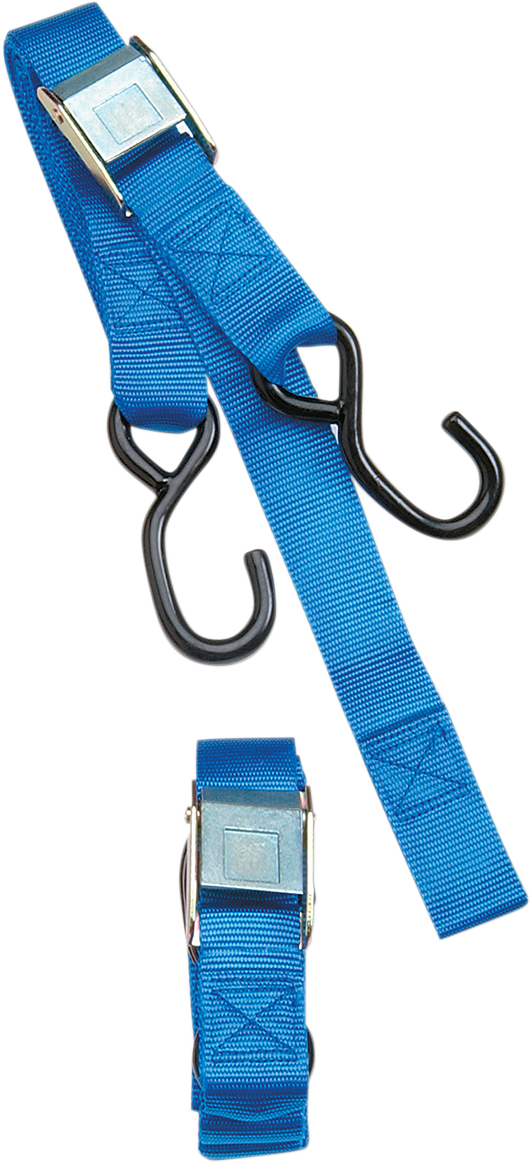 PARTS UNLIMITED Cam Buckle Tie-Down - 1" x 5-1/2' - Blue