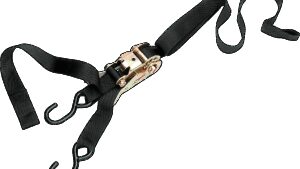 PARTS UNLIMITED 1" Ratchet Tied Down - Assist - Black