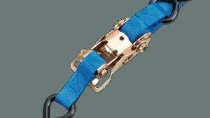 PARTS UNLIMITED Heavy-Duty Ratchet Tie-Down - 1-1/2" x 6' - Blue