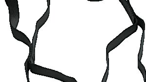 PARTS UNLIMITED Tie-Down Extensions - 1-1/2" x 1-1/2' - Black