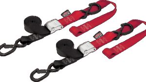 POWERTYE MFG. Cam Tie-Downs - 1-1/2" x 6-1/2' - Black/Red