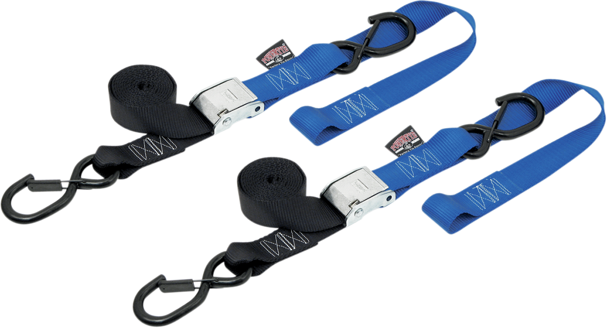 POWERTYE MFG. Cam Tie-Downs - 1-1/2" x 6-1/2' - Black/Blue
