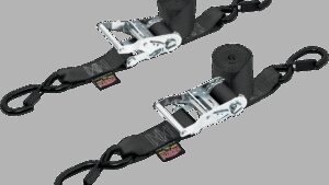 POWERTYE MFG. Ratchet Tie-Downs - 1-1/2" x 6-1/2' - Black