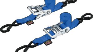 POWERTYE MFG. Ratchet Tie-Downs - 1-1/2" x 6-1/2' - Blue